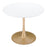 Zuo Modern Opus Dining Table, White/Gold