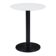 Zuo Modern Alto Bistro Table, White/Black - 101569