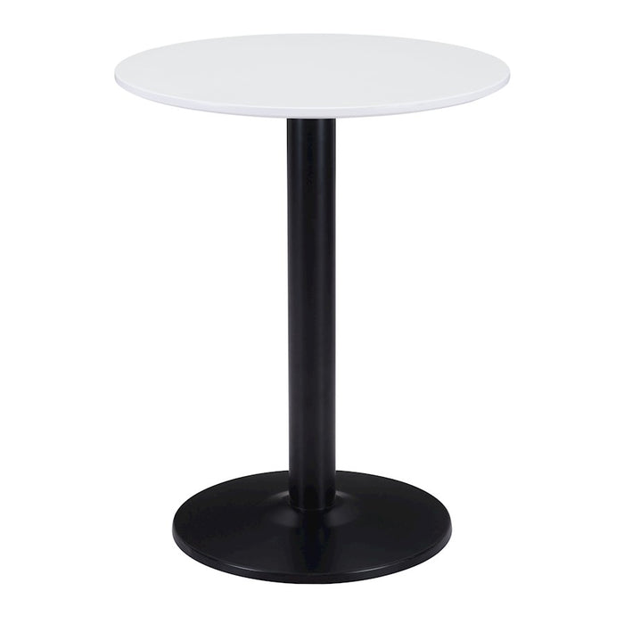 Zuo Modern Alto Bistro Table, White/Black - 101569