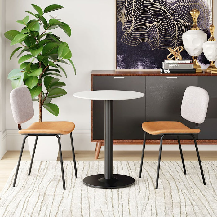 Zuo Modern Alto Bistro Table, White/Black