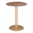 Zuo Modern Alto Bistro Table, Brown/Gold