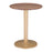 Zuo Modern Alto Bistro Table, Brown/Gold