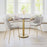 Zuo Modern Alto Bistro Table, Brown/Gold