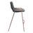 Zuo Modern Desi Counter Stool Set of 2, Black/Walnut