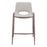 Zuo Modern Desi Counter Stool Set of 2, Beige/Walnut