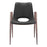 Zuo Modern Desi Dining Chair Set of 2, Black/Walnut