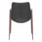 Zuo Modern Desi Dining Chair Set of 2, Black/Walnut