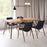Zuo Modern Desi Dining Chair Set of 2, Black/Walnut