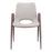 Zuo Modern Desi Dining Chair Set of 2, Beige/Walnut