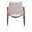Zuo Modern Desi Dining Chair Set of 2, Beige/Walnut
