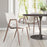 Zuo Modern Desi Dining Chair Set of 2, Beige/Walnut