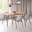 Zuo Modern Desi Dining Chair Set of 2, Beige/Walnut