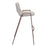 Zuo Modern Desi BarStool Set of 2, Beige/Walnut
