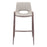 Zuo Modern Desi BarStool Set of 2, Beige/Walnut