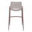 Zuo Modern Desi BarStool Set of 2, Beige/Walnut