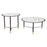 Zuo Modern Davis Coffee Table Set of 2, White/Black