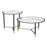 Zuo Modern Davis Coffee Table Set of 2, White/Black