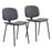 Zuo Modern Worcester Dining Chair Set of 2, Gray - 101718