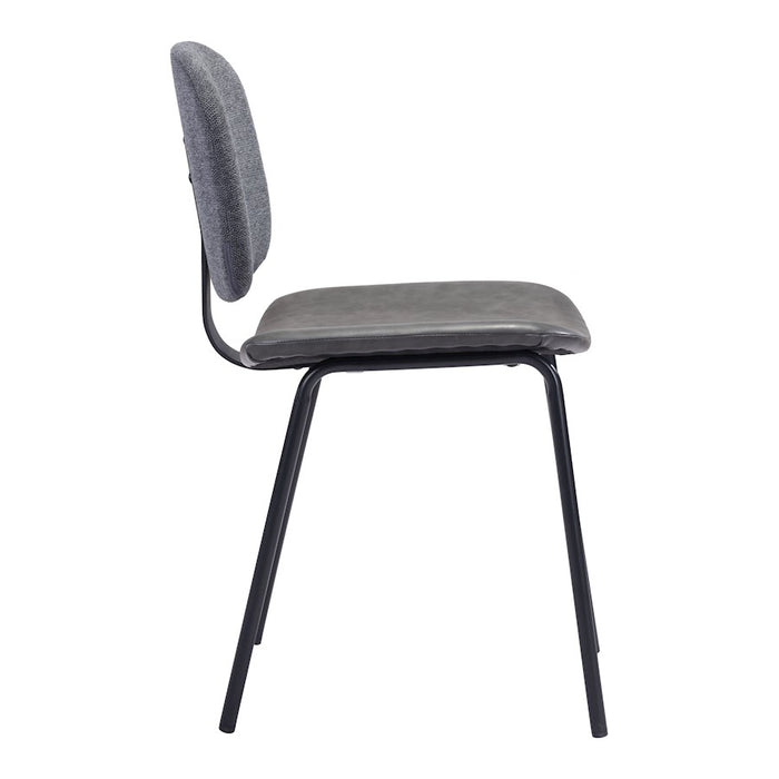 Zuo Modern Worcester Dining Chair Set of 2, Gray