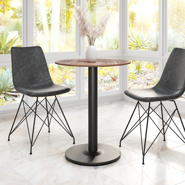Zuo Modern Alto Bistro Table, Brown/Black