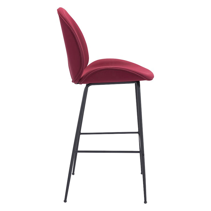 Zuo Modern Miles BarStool, Red