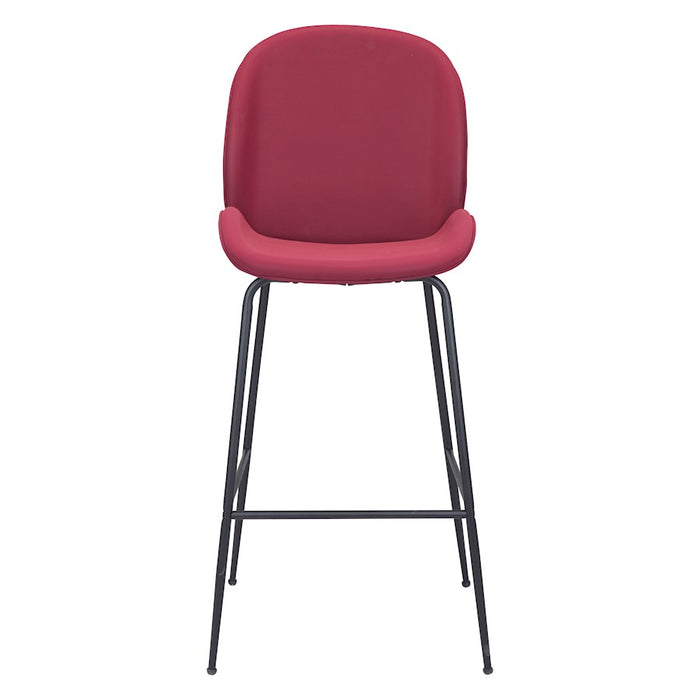 Zuo Modern Miles BarStool, Red