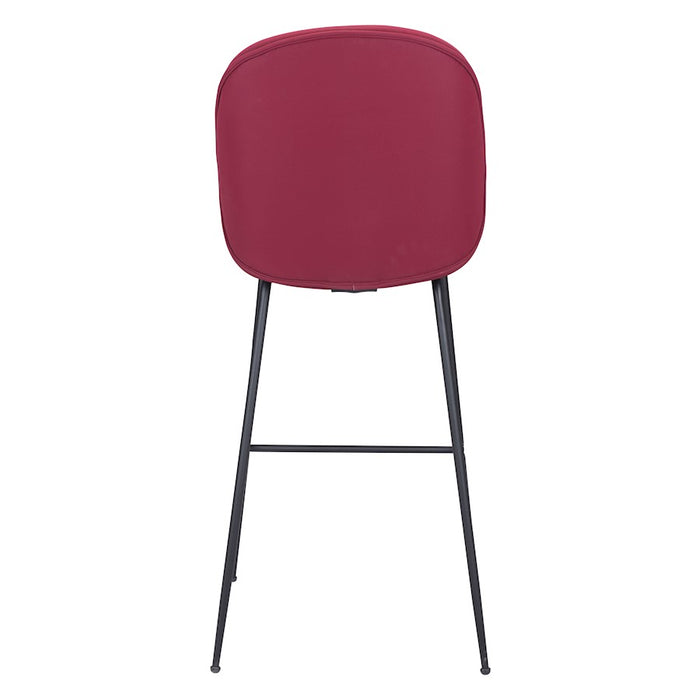 Zuo Modern Miles BarStool, Red