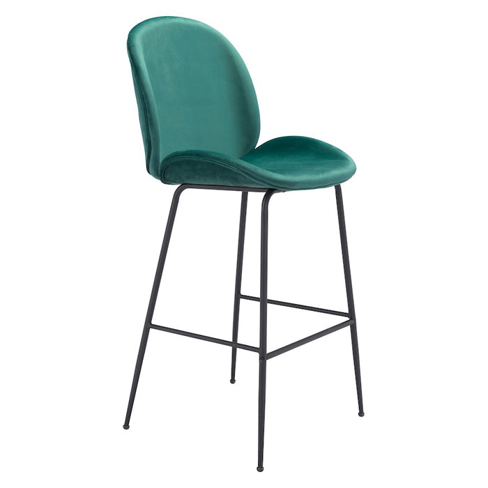 Zuo Modern Miles BarStool, Green - 101750