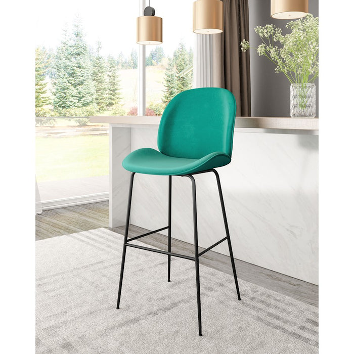 Zuo Modern Miles BarStool, Green