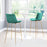 Zuo Modern Tony BarStool, Green/Gold