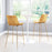 Zuo Modern Tony BarStool, Yellow/Gold