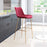 Zuo Modern Tony BarStool, Red/Gold