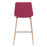 Zuo Modern Tony Counter Stool, Red/Gold