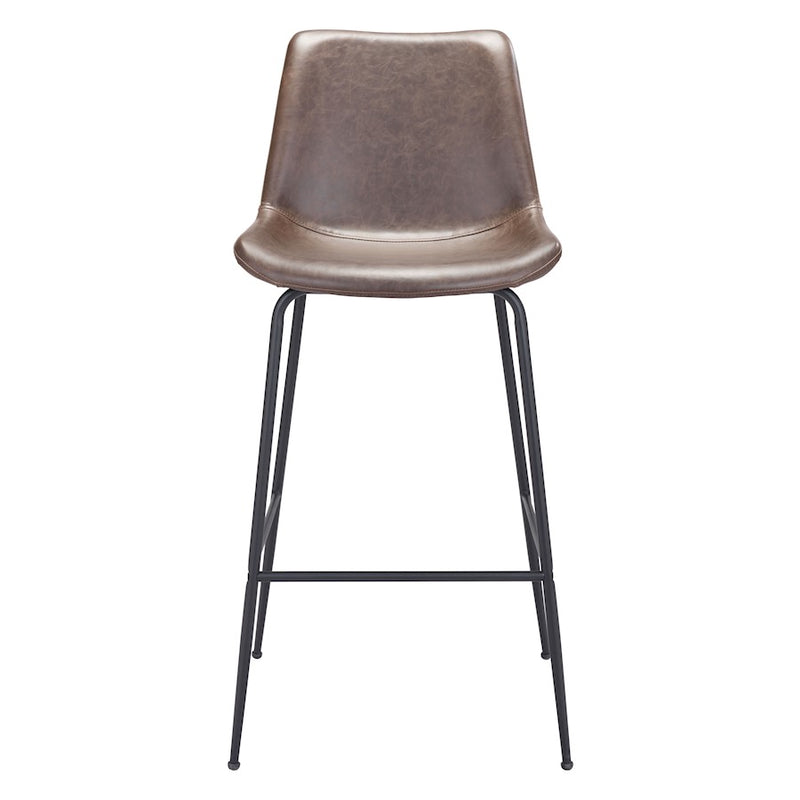 Zuo Modern Byron BarStool, Brown