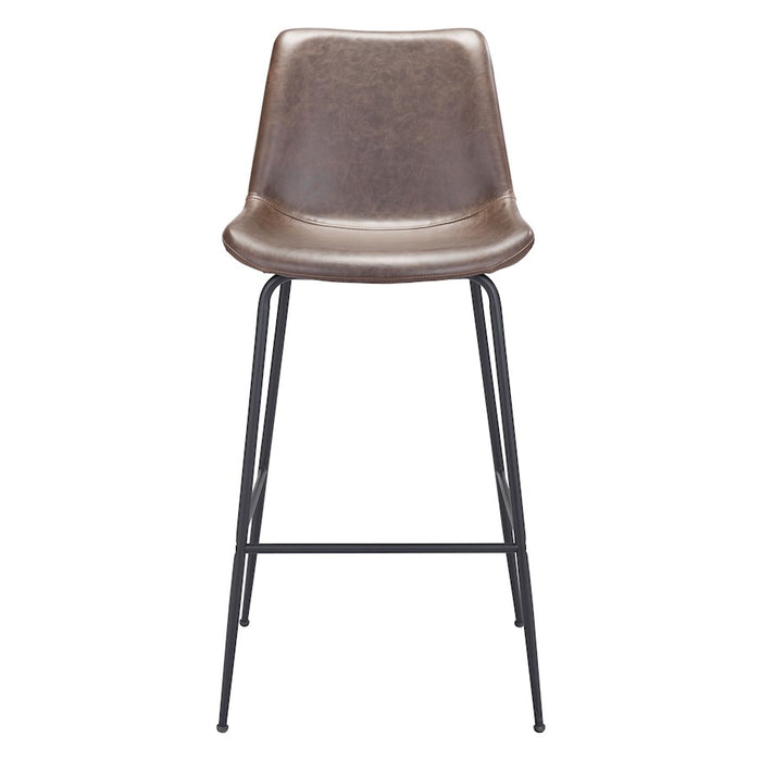 Zuo Modern Byron BarStool, Brown