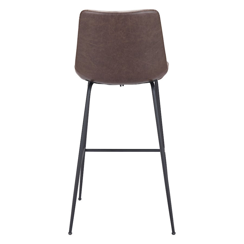 Zuo Modern Byron BarStool, Brown