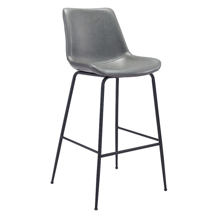 Zuo Modern Byron BarStool, Gray