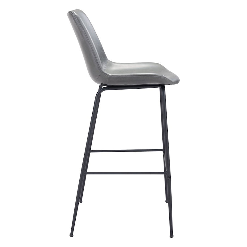 Zuo Modern Byron BarStool, Gray