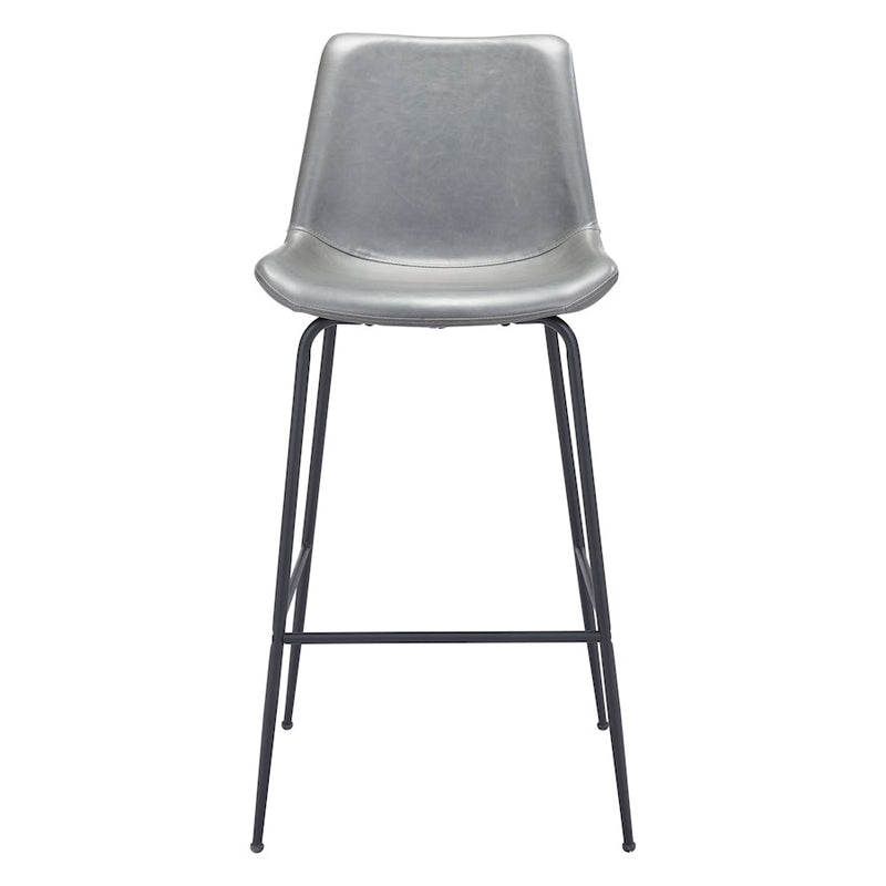 Zuo Modern Byron BarStool, Gray