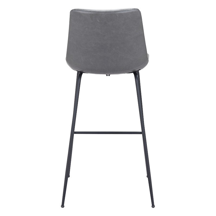 Zuo Modern Byron BarStool, Gray
