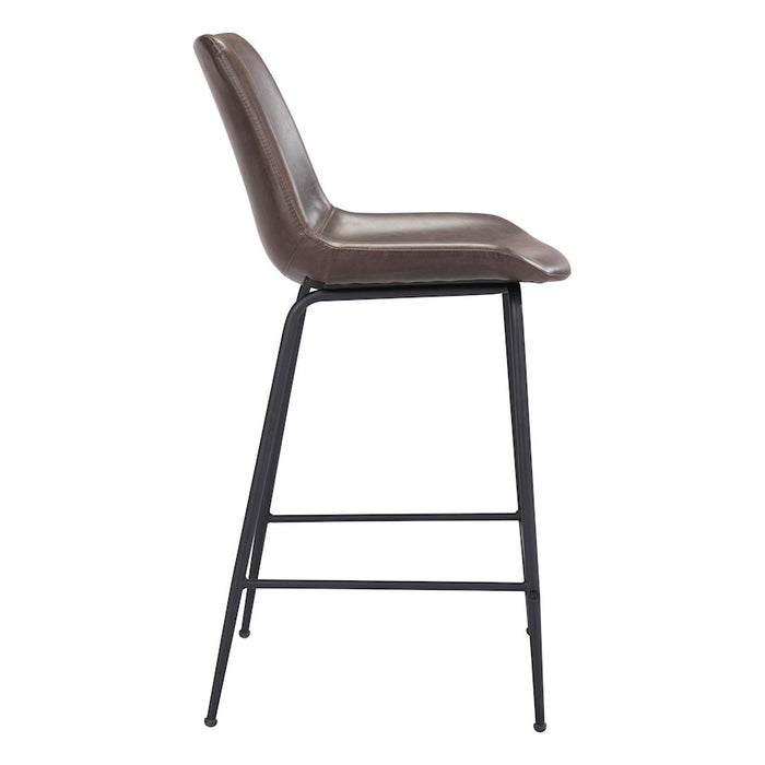 Zuo Modern Byron Counter Stool, Brown