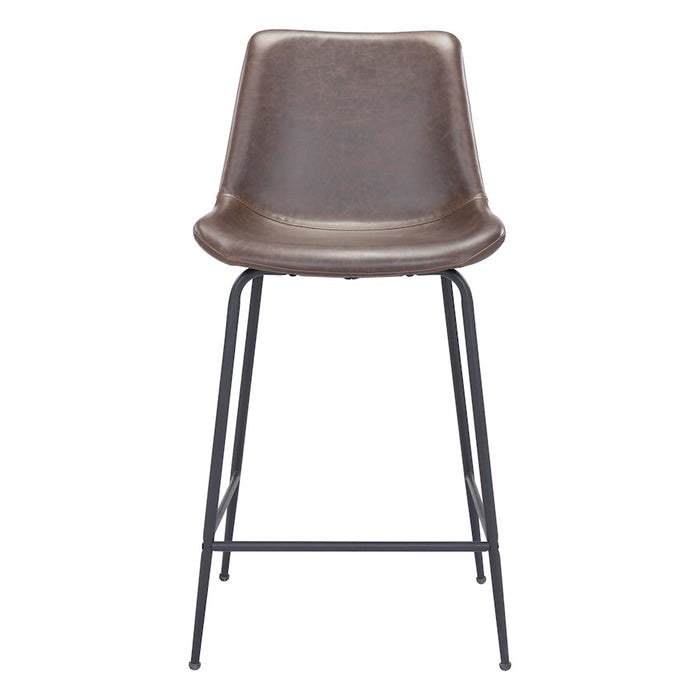 Zuo Modern Byron Counter Stool, Brown