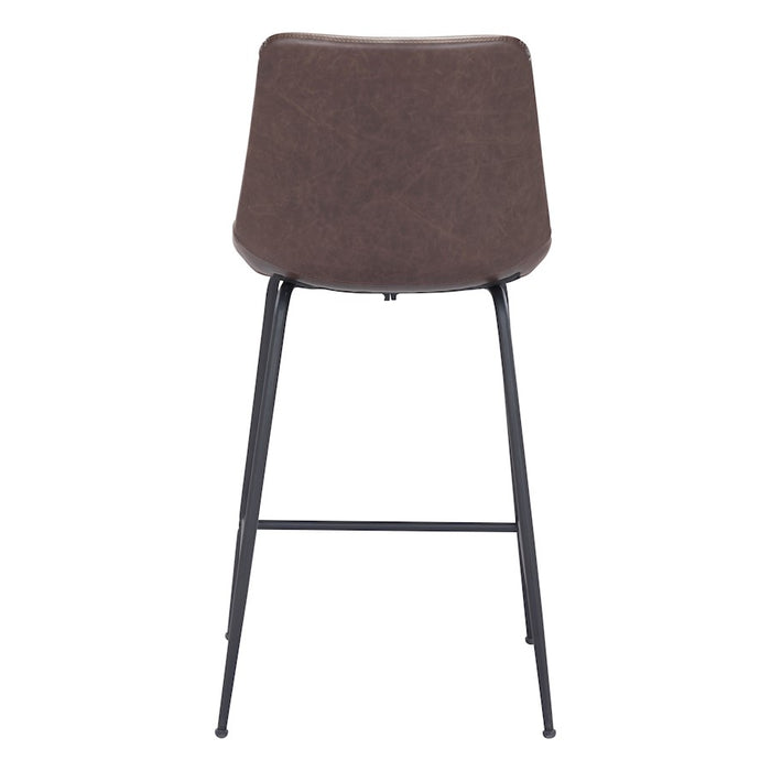 Zuo Modern Byron Counter Stool, Brown