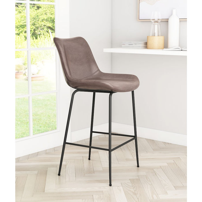Zuo Modern Byron Counter Stool, Brown