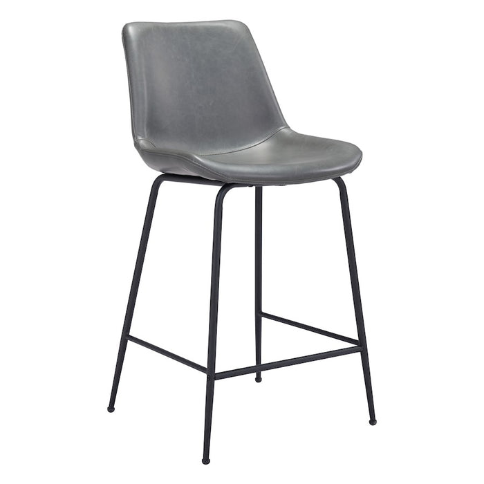 Zuo Modern Byron Counter Stool, Gray