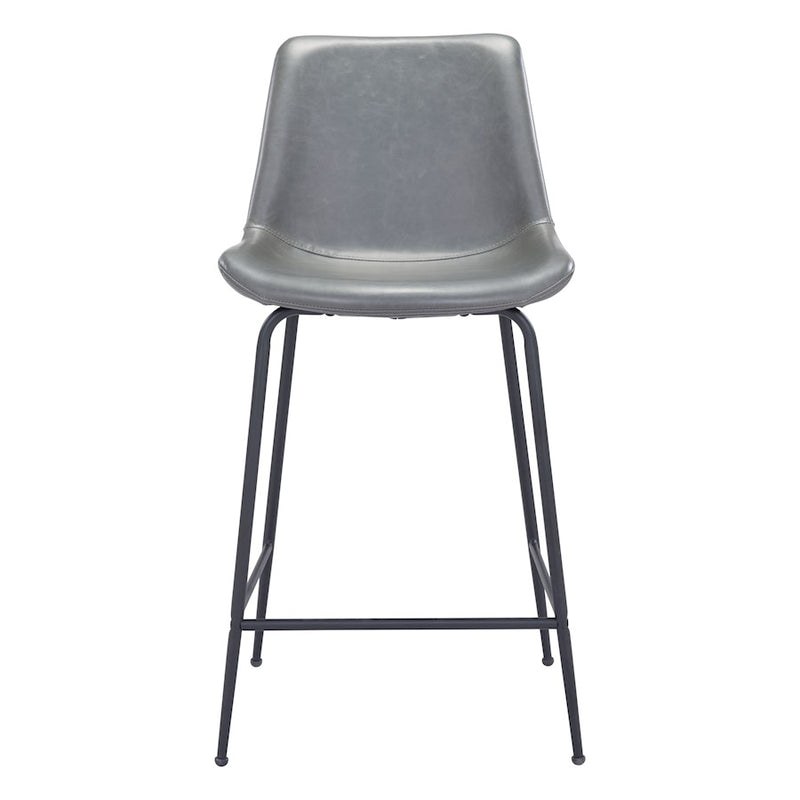 Zuo Modern Byron Counter Stool, Gray