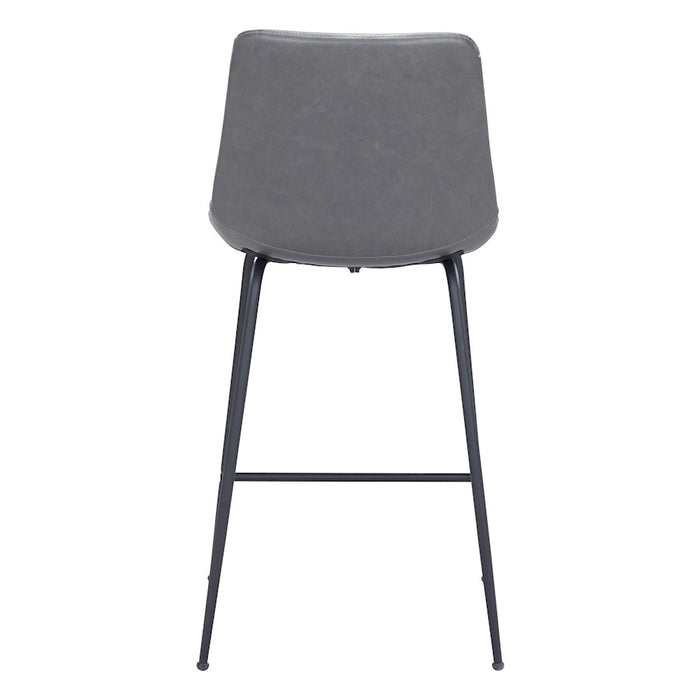 Zuo Modern Byron Counter Stool, Gray