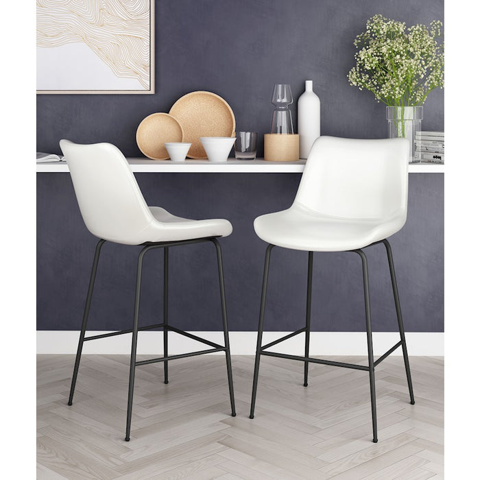 Zuo Modern Byron Counter Stool, White