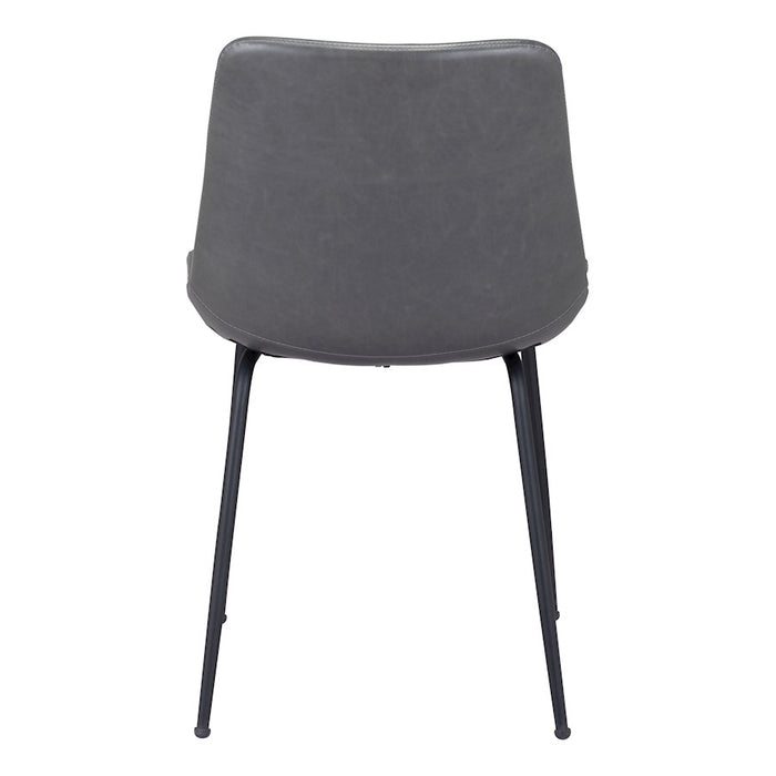 Zuo Modern Byron Dining Chair Set of 2, Gray