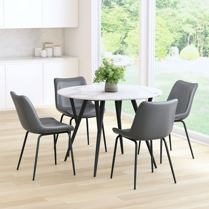 Zuo Modern Byron Dining Chair Set of 2, Gray